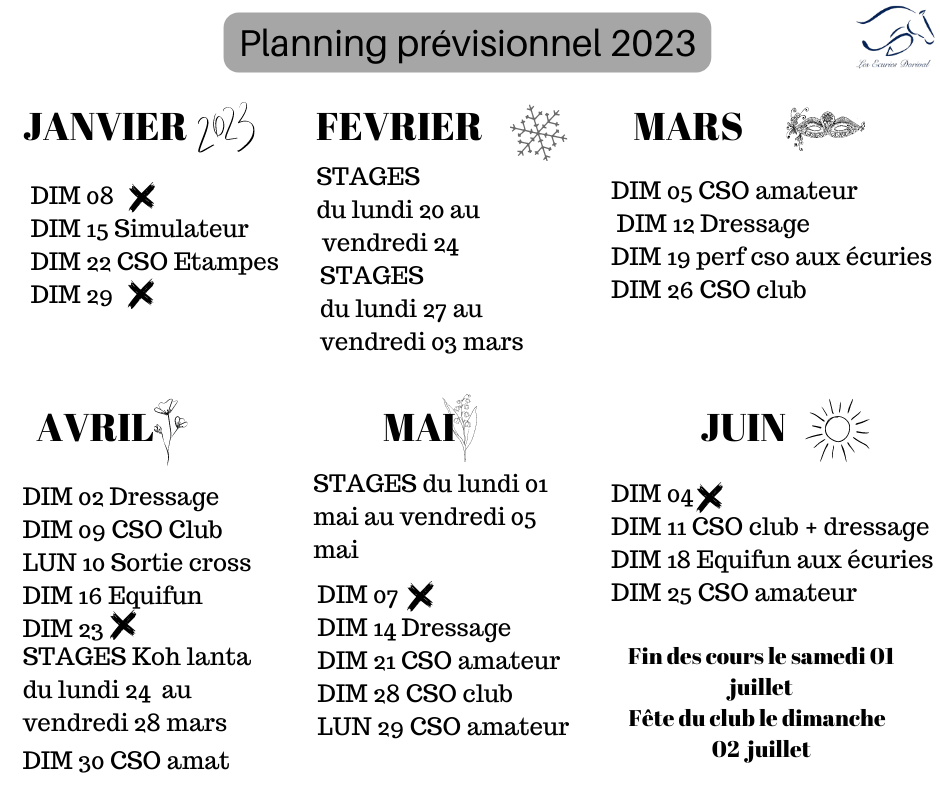 ANIMATIONS PREVISIONNEL 2023